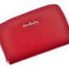 Pierre Cardin Women Leather Wallet with Zip Red-5968