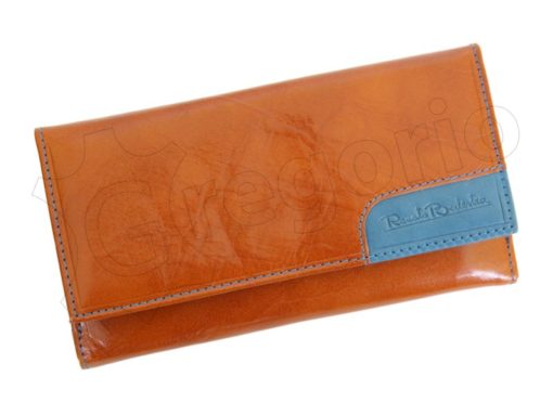 Renato Balestra Leather Women Purse/Wallet Orange Dark Brown-5578