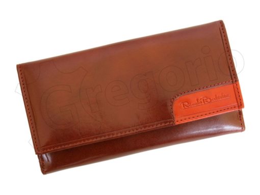 Renato Balestra Leather Women Purse/Wallet Orange Dark Brown-5582