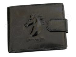 Pierre Cardin Man Leather Wallet with Horse Brown-5042