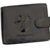 Pierre Cardin Man Leather Wallet with horse Black-5159