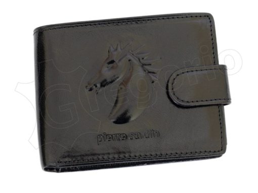 Pierre Cardin Man Leather Wallet with horse Cognac-5210