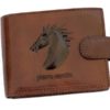 Pierre Cardin Man Leather Wallet with horse Brown-5201