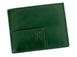 Gai Mattiolo Man Leather Wallet with coin pocket Green-6373