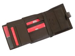 Pierre Cardin Man Leather Wallet Dark Brown-6725