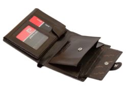 Pierre Cardin Man Leather Wallet Dark Brown-6722