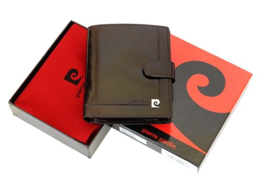 Pierre Cardin Man Leather Wallet Dark Brown-6720