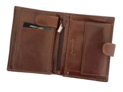 Gino Valentini Man Leather Wallet Brown-4528