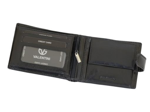 Gino Valentini Man Leather Wallet Black-6708