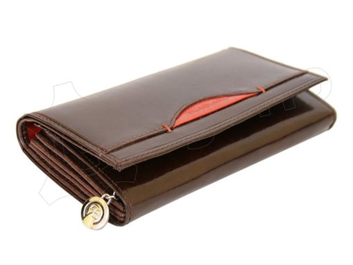 Renato Balestra Leather Women Purse/Wallet Dark Brown Orange-5515