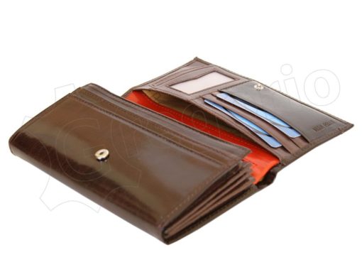 Renato Balestra Leather Women Purse/Wallet Dark Brown Orange-5511