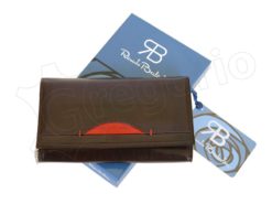Renato Balestra Leather Women Purse/Wallet Dark Brown Orange-5514