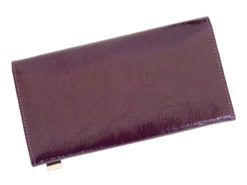 Giovani Woman Leather Wallet Swarovski Line Grey-4417