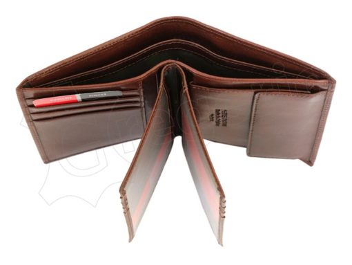 Pierre Cardin Man Leather Wallet Dark Brown-4927