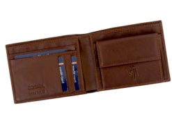 Gai Mattiolo Man Leather Wallet with coin pocket Green-6365