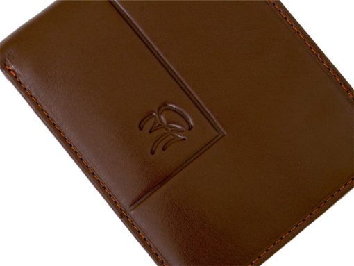 Gai Mattiolo Man Leather Wallet with coin pocket Brown-6383