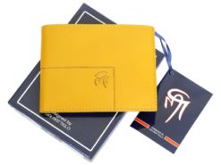 Gai Mattiolo Man Leather Wallet Yellow-6304