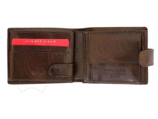 Pierre Cardin Man Leather Wallet Dark Black-4906