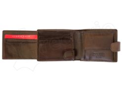 Pierre Cardin Man Leather Wallet Dark Black-4910