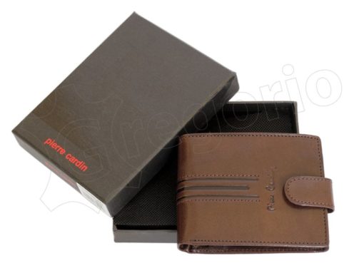 Pierre Cardin Man Leather Wallet Dark Black-4905