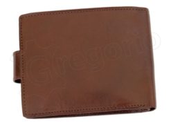 Pierre Cardin Man Leather Wallet with Horse Brown-5046