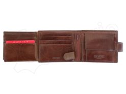 Pierre Cardin Man Leather Wallet with Horse Brown-5048