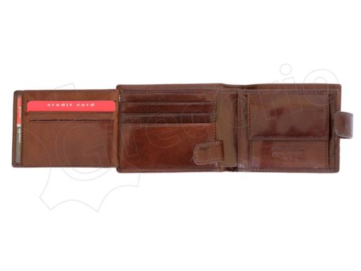 Pierre Cardin Man Leather Wallet with horse Cognac-5215
