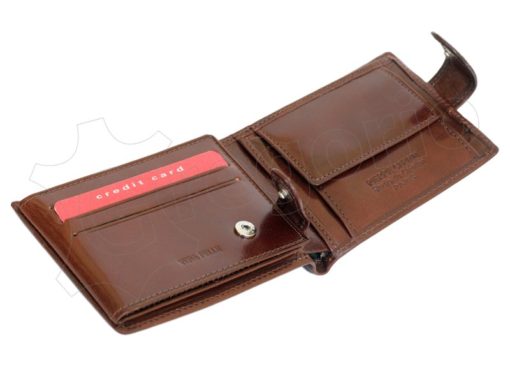 Pierre Cardin Man Wallet with horse Dark Brown-5172