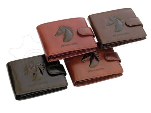 Pierre Cardin Man Wallet with horse Dark Brown-5169