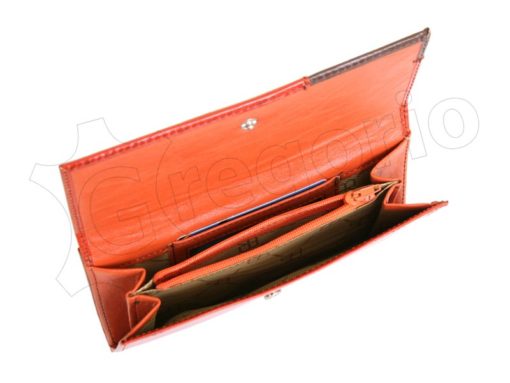 Renato Balestra Leather Women Purse/Wallet Orange Dark Brown-5589