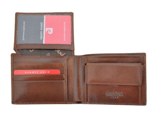 Pierre Cardin Man Leather Wallet Brown-4769