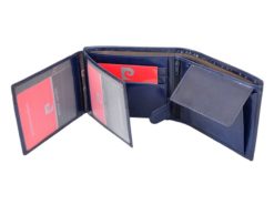 Pierre Cardin Man Leather Wallet Blue-4760
