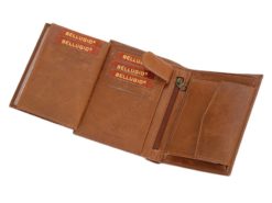 Bellugio Man Leather Wallet Black-7027