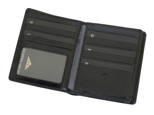 Emporio Valentini Man Leather Wallet Black IEEV563PL03-6891