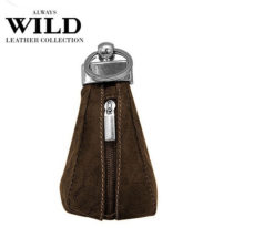 Always Wild Leather Keys Wallet Brown-7078