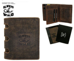 Always Wild Man Unique Leather Wallet-7059