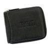 Wild Things Only Man Leahter Wallet with Zip Black-7137