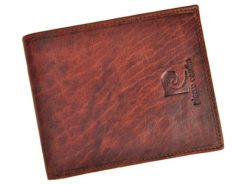 Pierre Cardin Unique Leather Wallet for Men Cognac-7241