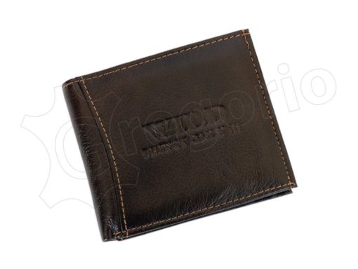 Medium Size Wild Things Only Man Leahter Wallet Brown-7168