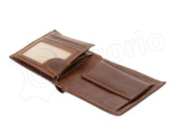 Medium Size Wild Things Only Man Leahter Wallet Brown-7158