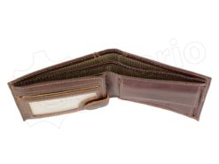 Medium Size Wild Things Only Man Leahter Wallet Brown-7161