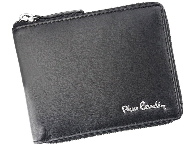 Pierre Cardin Man Leather Wallet Black Zip Around TILAK09 8818 | Wallets.ie