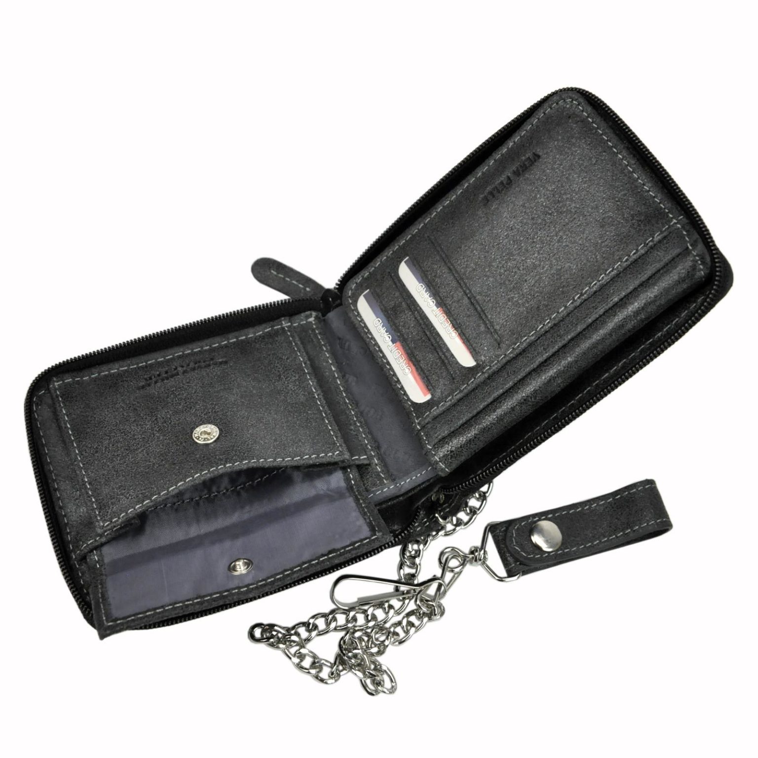 Harvey Miller Polo Club Man Leather Wallet with Chain 1204 533 | Wallets.ie