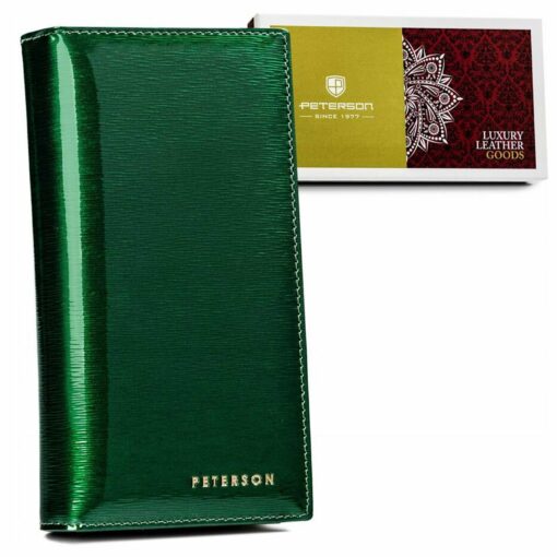 Peterson Genuine Leather Women Wallet/Purse Green PTN 421431-SH